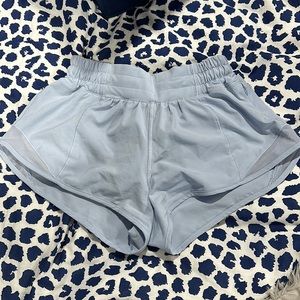 purple blue lulu shorts